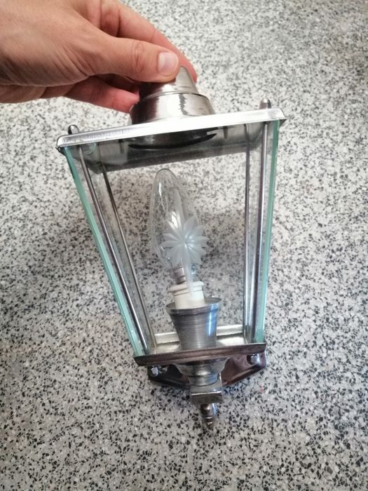 Candeeiro Inox vintage