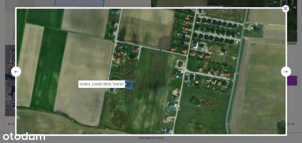 Ogrodzona działka w Brzezinie