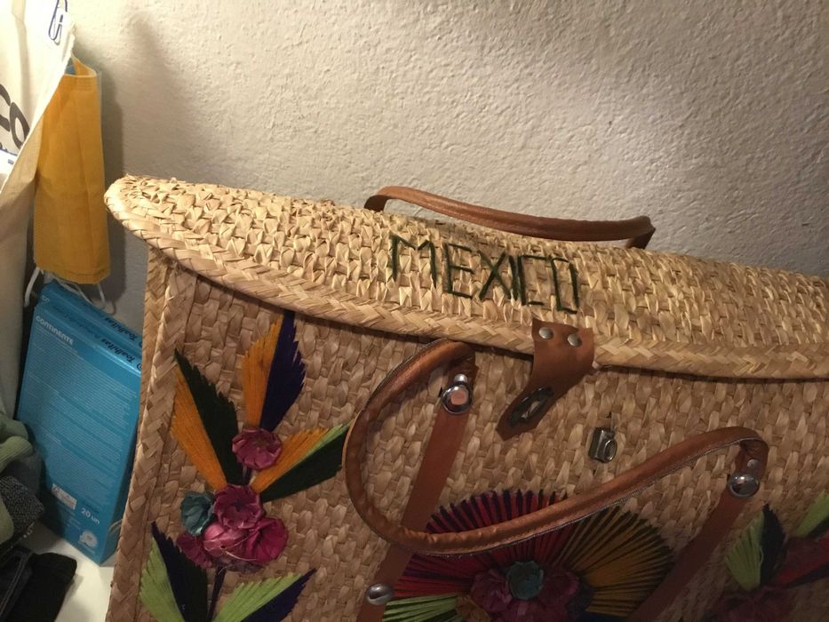 Bolsas em palha - compradas México - pouco uso