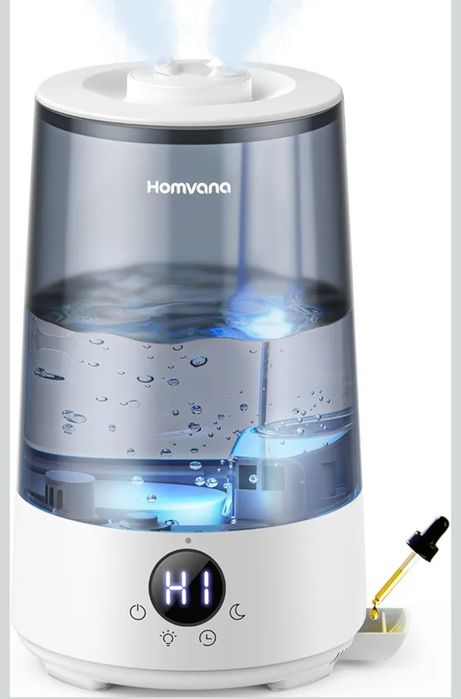 Homvana Umidificadores Cool Mist para quarto de casa, vaporizador ultrassônico de enchimento superior de 3,6 L para plantas, bebê,