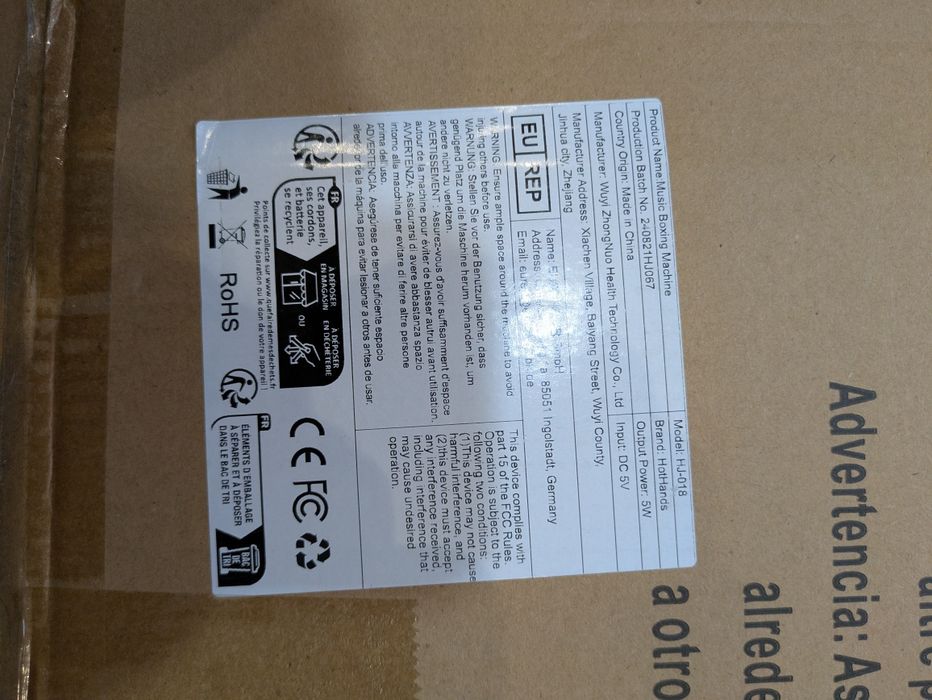 Aparelho de Box musical