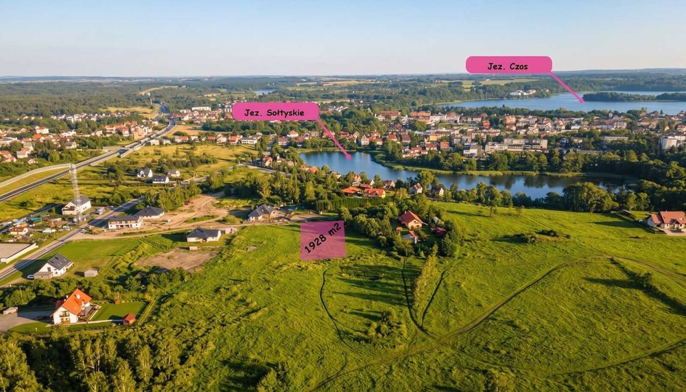 Atrakcyjna działka 1928m² w Mrągowie