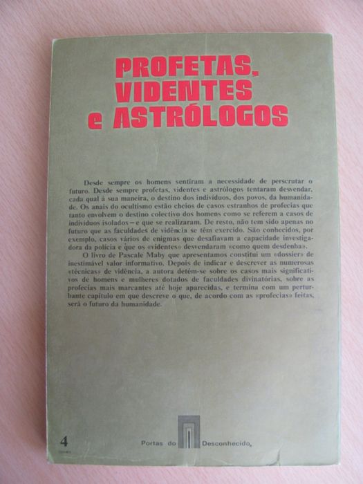 Profetas, Videntes e Astrólogos de Pascale Maby