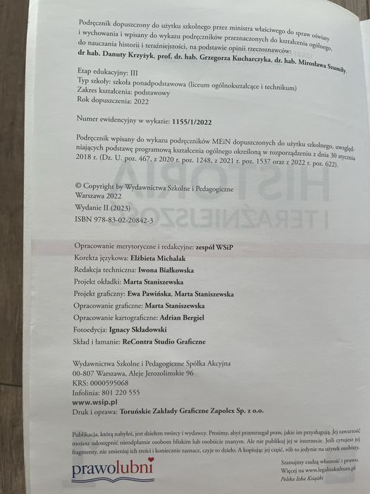 Ksiazka Historia i terazniejszosc klasa 1