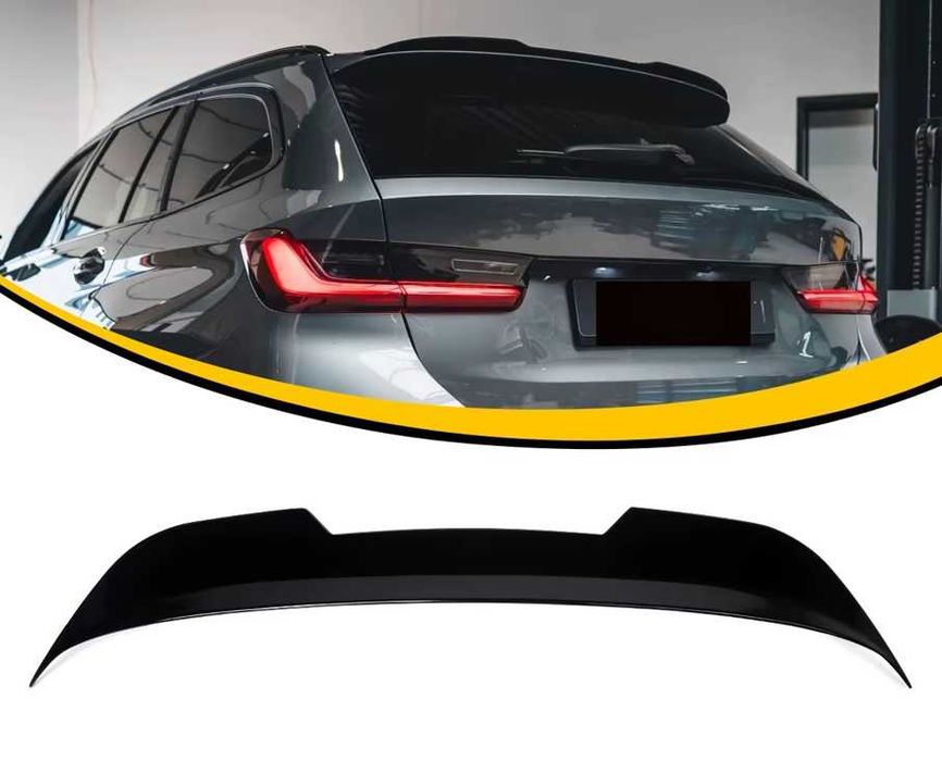 SPOJLER Lotka BMW G21 SPOILER Klapy BAGAŻNIKA Dachowy Czarny Połysk