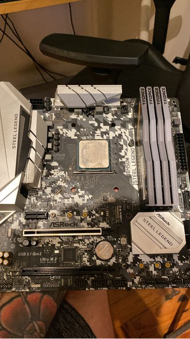 Kit ryzen 7 3700x + b450m steel legend + 32gb ram DDR4 + rtx 3060 12gb