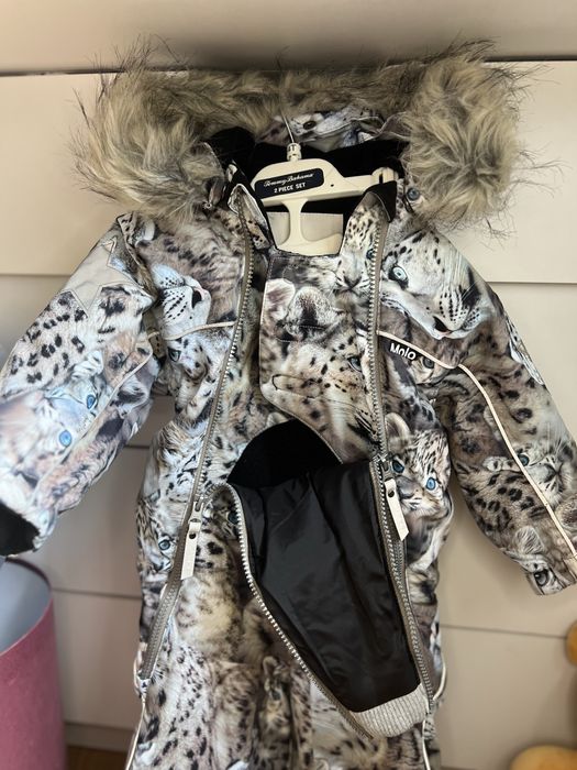 Термокомбінезон Molo Pyxis Fur Snowy Leopards  80 см