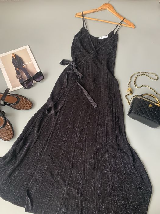 Красивий сарафан з шимером ZARA р.S