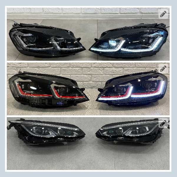 Фари Volkswagen GolF 7 7.5 GTI FULL LED оптика гольф фары ГТИ фул лэд
