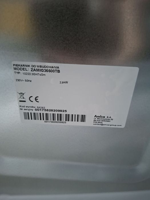 Okap płyta gazowa i piekarnik