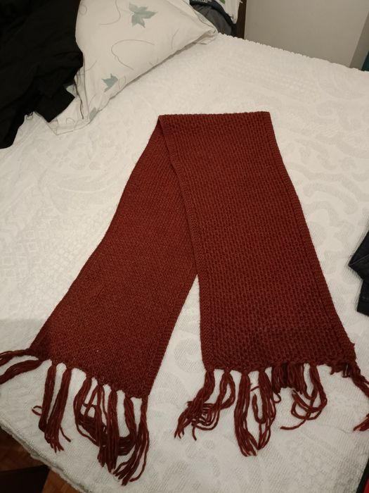 Cachecol malha bordeaux