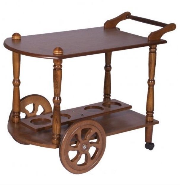 Стіл сервірувальний бар з натурального дерева стіл журнальний