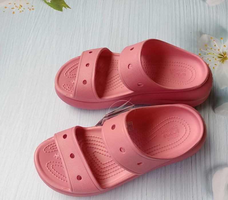 Оригинал Crocs Classic Crush Sandal Bone кроксы сандалии 36-39р.