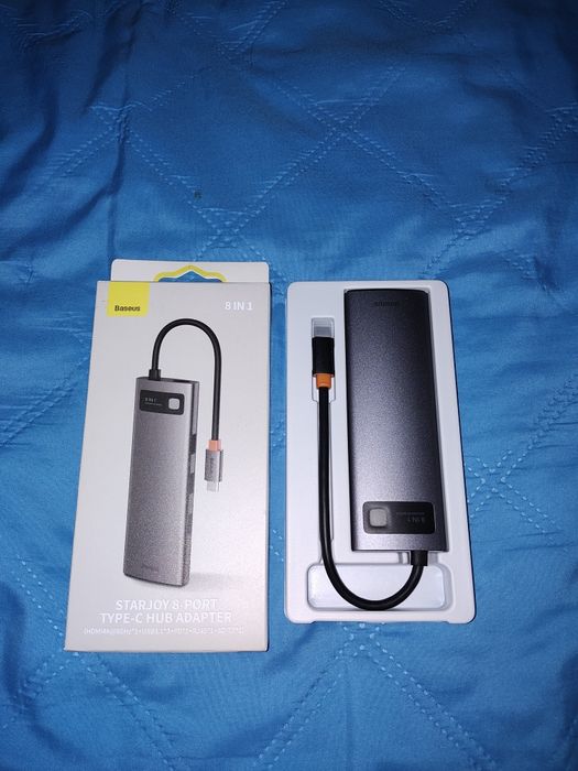 Stacja dokujaca  hub 8in1 Baseus do laptopa tableta pod usb-c
