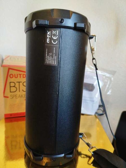 Coluna Som Portátil M-TK - Preto