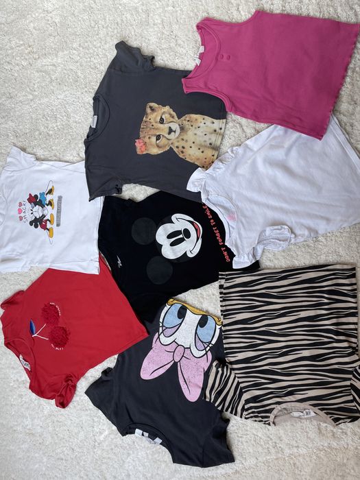 8 Tshirów podkoszulki jak nowe Zara Reserved H&M