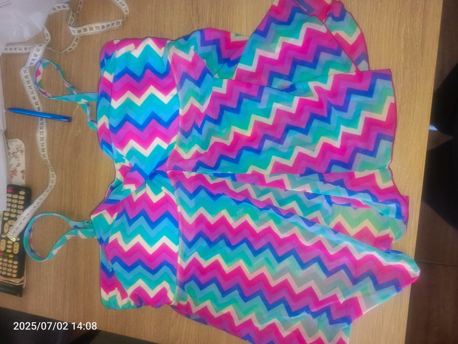 Tankini koszulka push up bluzka kostium kąpielowy