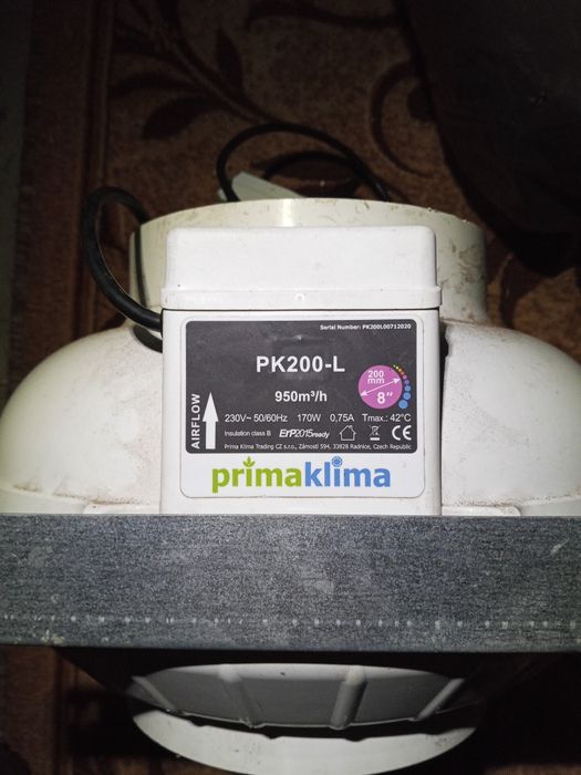 Канальний вентилятор PRIMA KLIMA