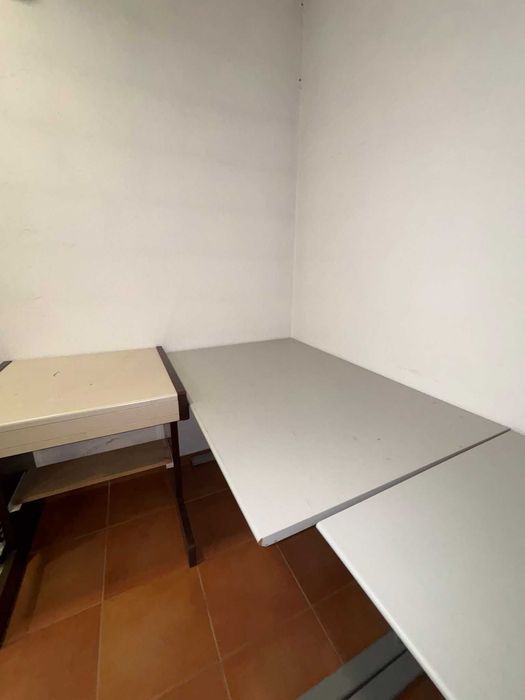 Lote de 2 Mesa de Escritório Moderna com Estrutura Metálica