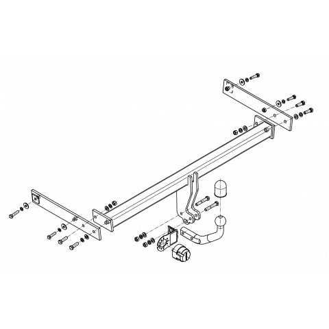 Towbar : Barra de Reboque para VW Shara, e Alhanbra