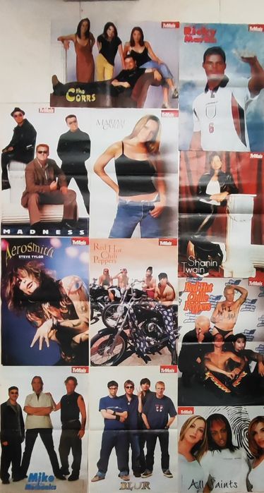 Lote de Posters TV Mais – Anos 90/2000 | Música e Entretenimento