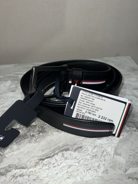 Шкіряний ремінь Tommy Hilfiger