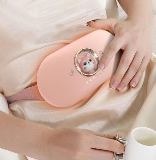 Електричний тепловий пояс вібраційний масажер для живота  при місячних