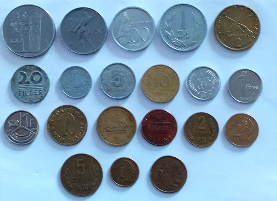 монеты мира 20 шт.