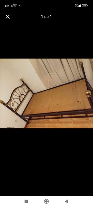 Cama com colchão para desocupar