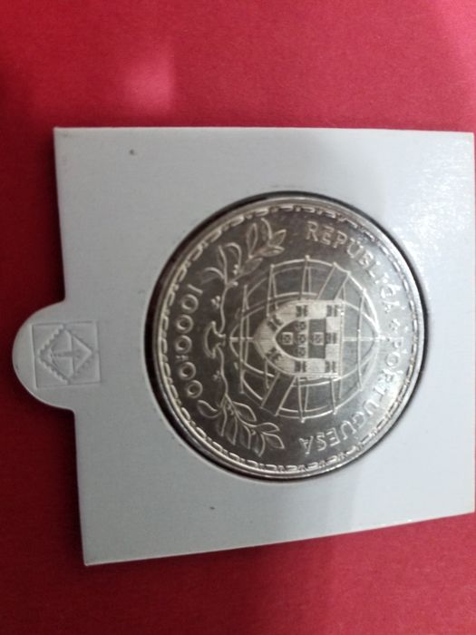 Moedas antigas portuguesas em prata.