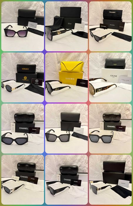 Zestaw Nowość okulary na lato przeciwsłoneczne pudełko itp versace ysl OUTLET