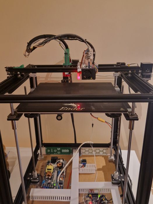 Ender 5 Plus Ulepszona + Filamenty + Części zamienne