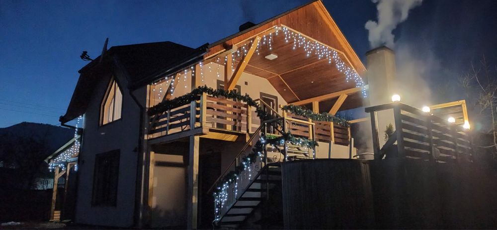 Будиночок в Карпатах з чаном / Проживання Котедж / Драгобрат Буковель