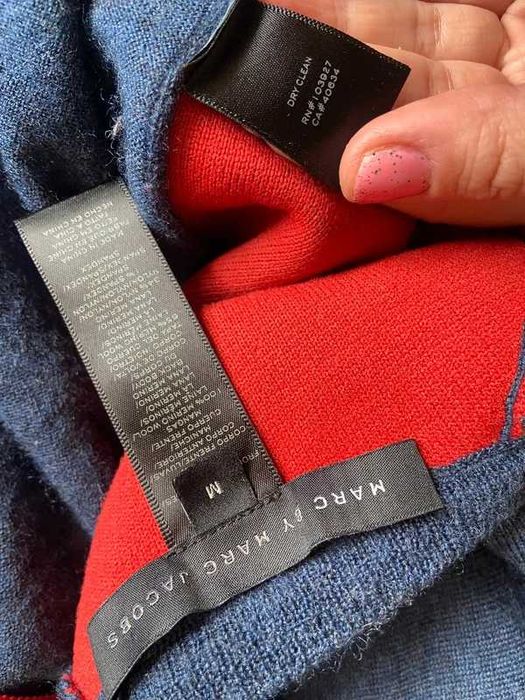 Marc Jacobs merino welna wool sweter na guziki kardigan lekki  t m l