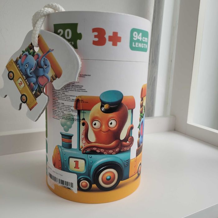 Puzzlica train. Пазли поїзд для дітей.