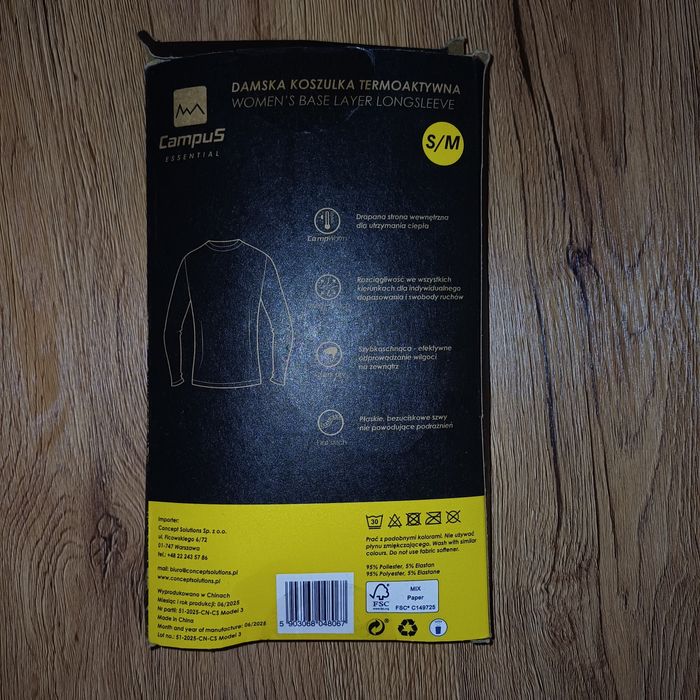 Bielizna termiczna nowa, bielizna termoaktywna L/XL
