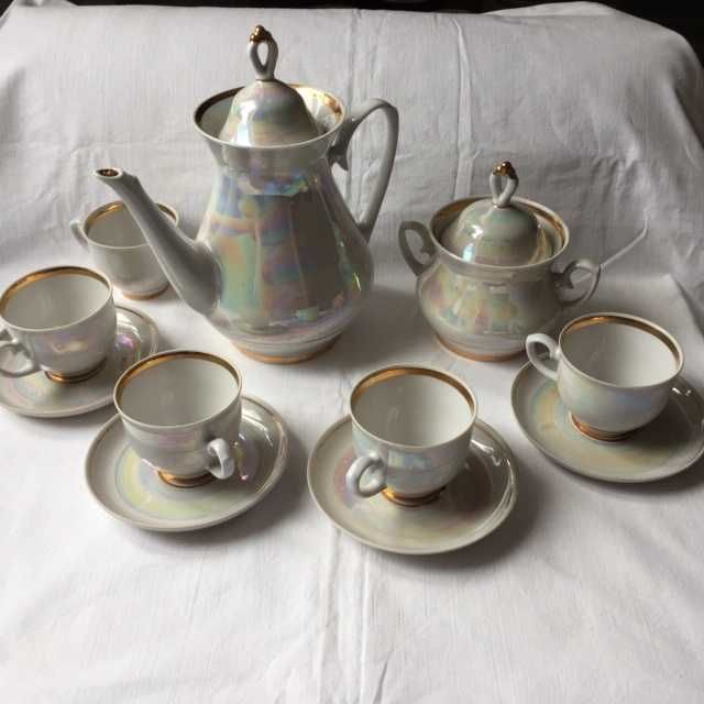 Кофейный сервиз СССР  и  стаканы /Чехия/ 11 шт.* 280 мл.