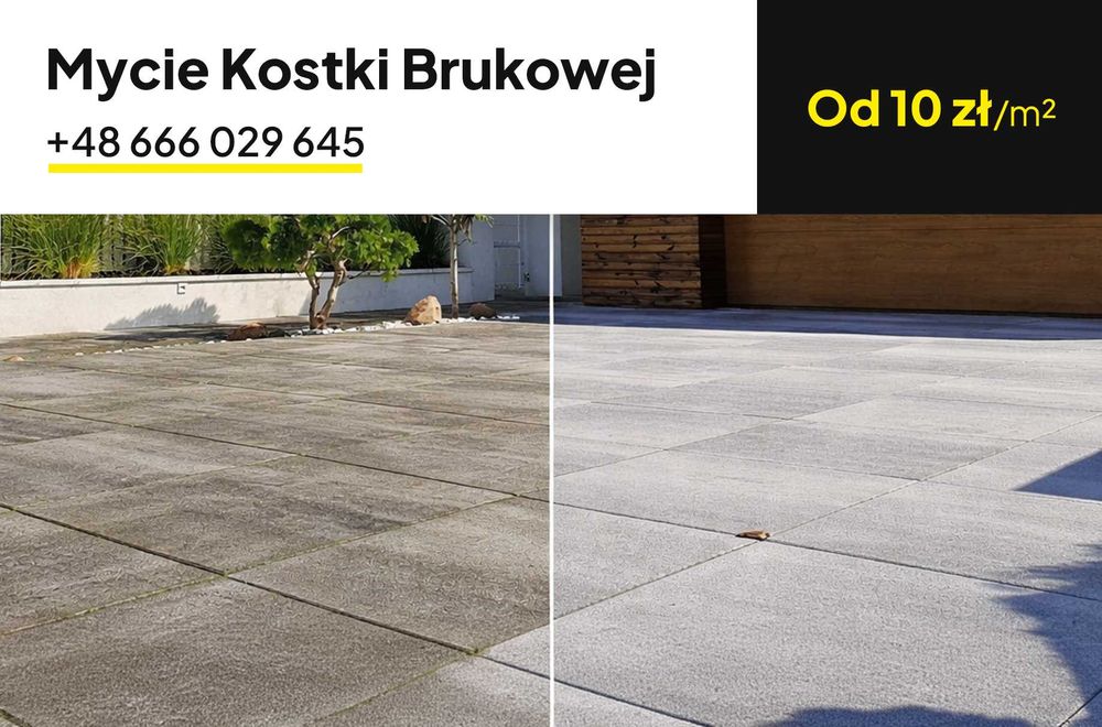 Whosh - profesjonalne mycie kostki brukowej i elewacji