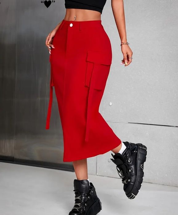 Джинсова спідниця еластична