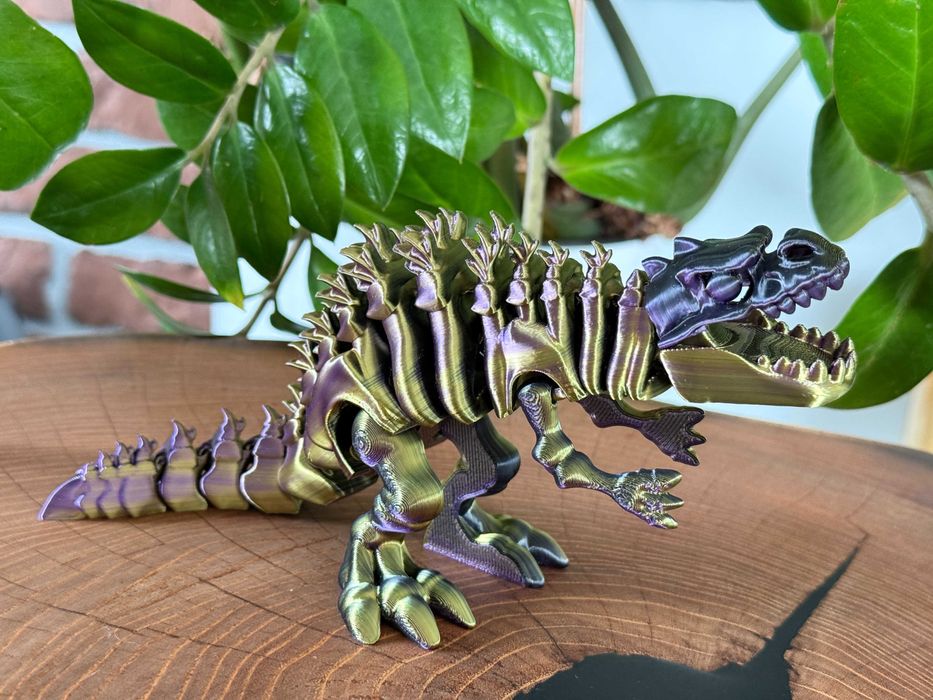 Godzilla 3D – szkielet tytana, ruchoma figurka 3D z otwieraną paszczą