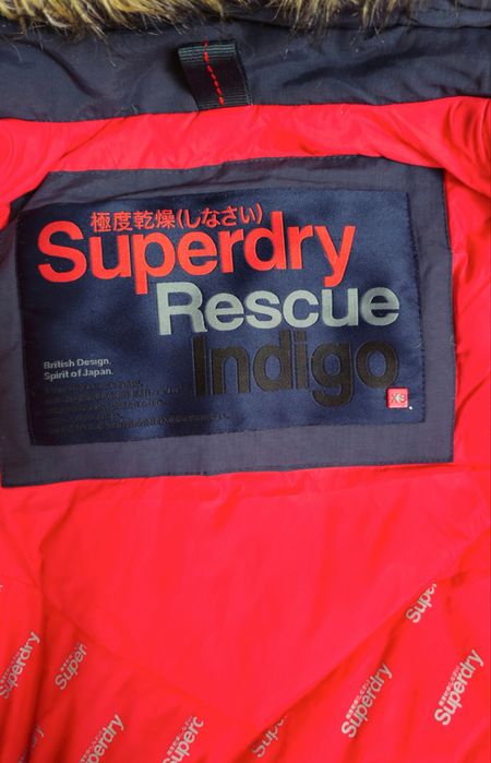 Куртка парка пуховик Superdry Rescue Indigo Everest