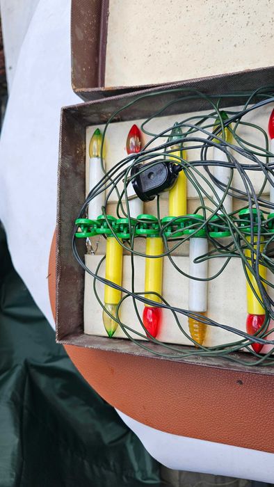Komplet lampki choinkowe Volta z Prlu,lata 60