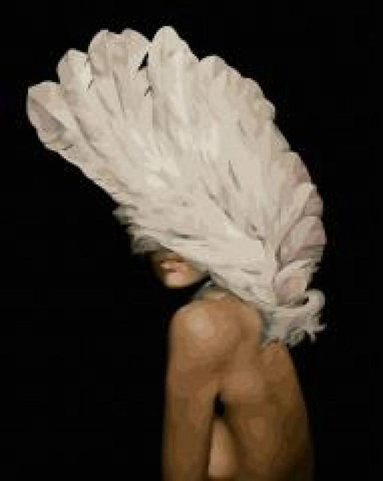 Malowanie po numerach czarne płótno - Skrzydła. Twoje Hobby pude