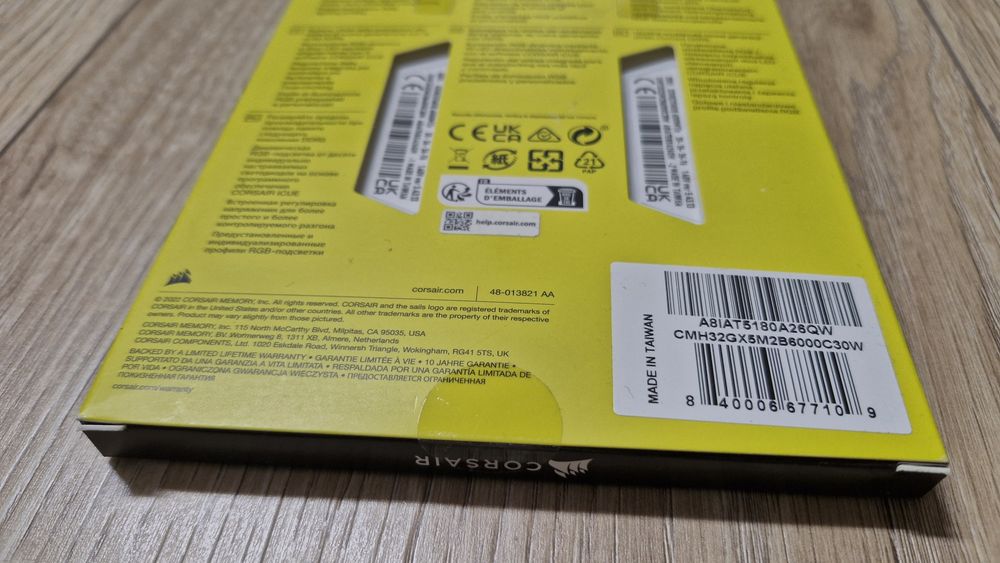 Pamięć Corsair Vengeance RGB DDR5 2x 16 GB 32 GB 6000 MHz CL30 NOWA