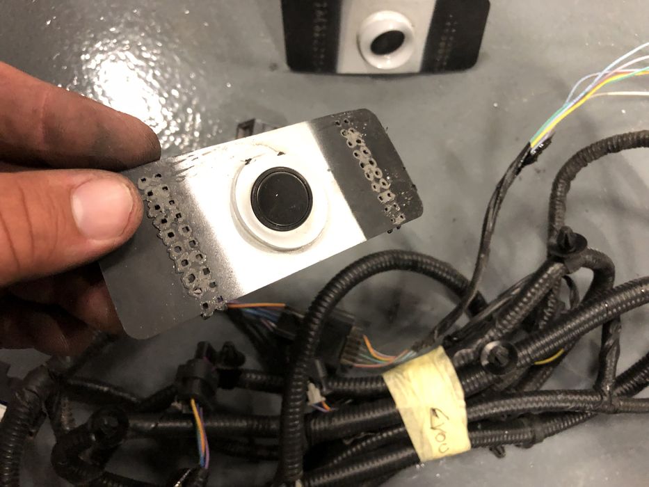 Instalacao cablagem sensores park Range Rover Evoque