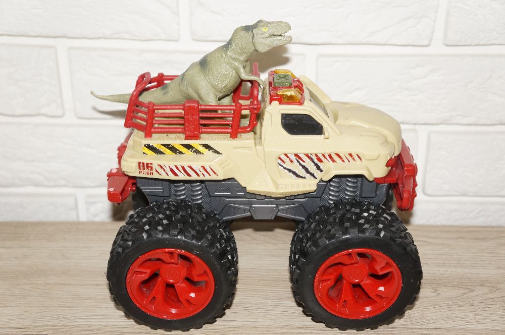 samochód terenowy + Dinozaur światło dźwięk Dino Chaser Dickie Toys