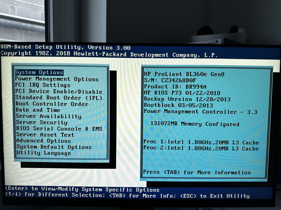 Serwer HP Proliant DL360e Gen8