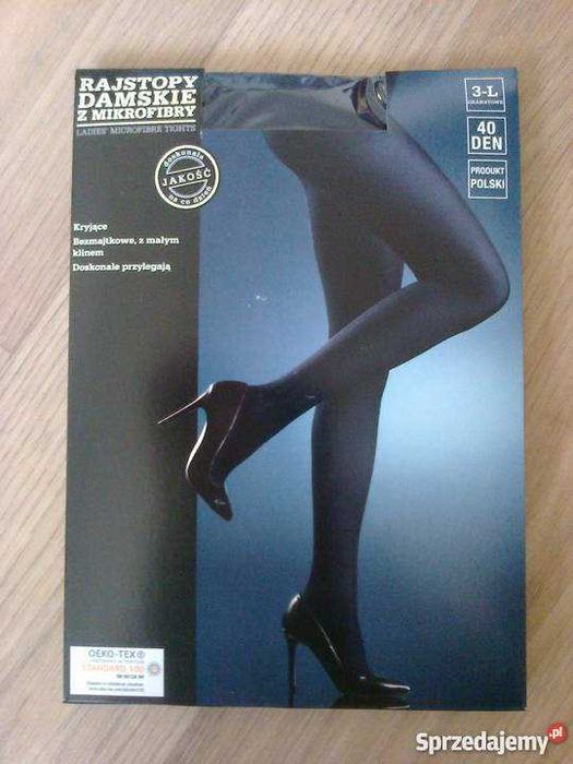 Rajstopy z mikrofibry 40 DEN granatowe rozm.3