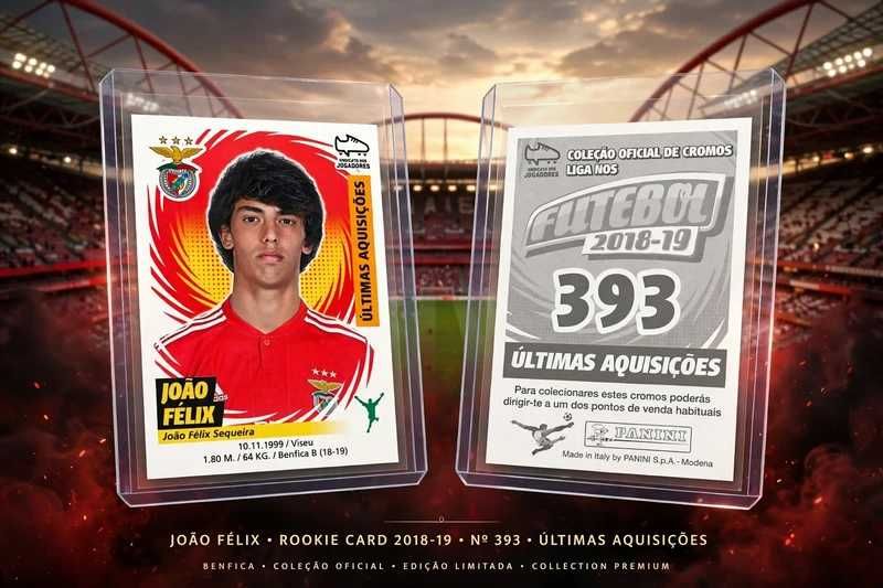 João Félix (Benfica) nº 393 Panini Futebol 2018/2019