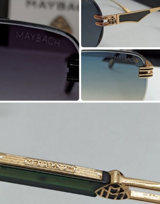 Maybach очки капли унисекс бежево голубые черные серые зеленые градиен
